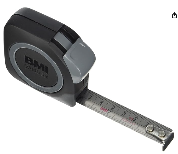 Stainless Steel Pocket Tape 5m – Rust‑Resistant Metric Pocket Measuring Tape with Stainless Blade, Compact Locking Case and High‑Visibility Scale